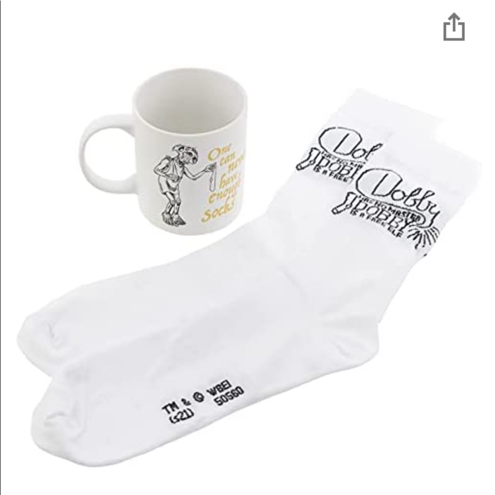 Free Dobby -  one can never have enough socks.  coffee mug with matching socks
